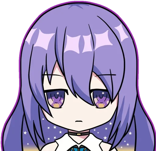 😍 Стикер «Chibi Moona Hoshinova» для Telegram