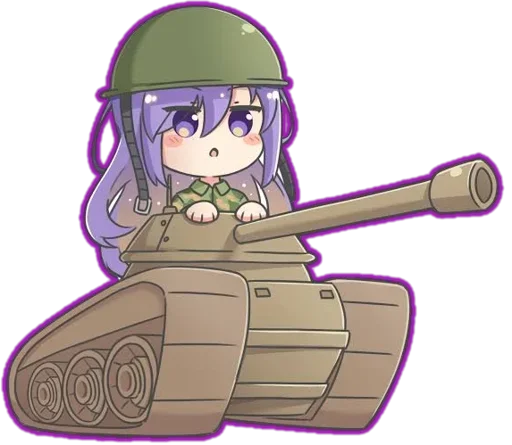 🔫 Стикер «Chibi Moona Hoshinova» для Telegram