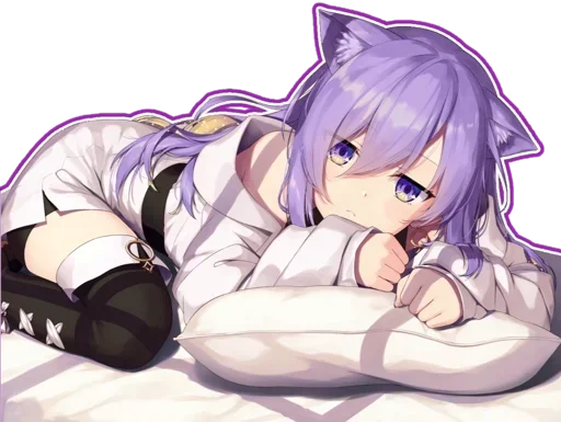 😴 Стикер «Chibi Moona Hoshinova» для Telegram