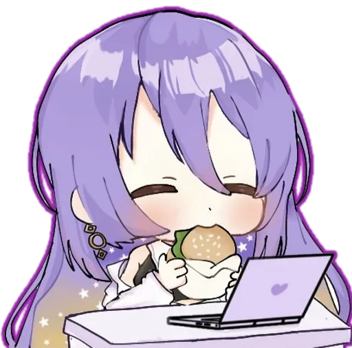 😍 Стикер «Chibi Moona Hoshinova» для Telegram