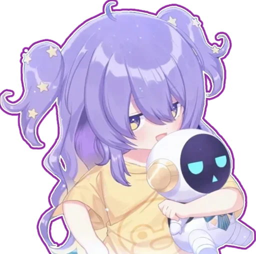 😒 Стикер «Chibi Moona Hoshinova» для Telegram