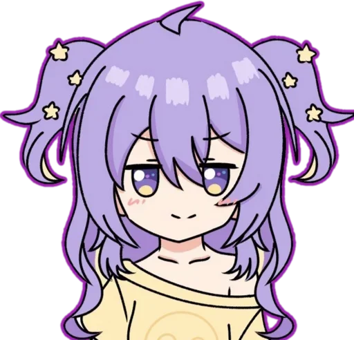 😊 Стикер «Chibi Moona Hoshinova» для Telegram