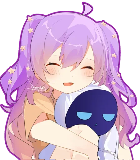 😜 Стикер «Chibi Moona Hoshinova» для Telegram