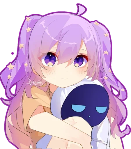 ☺️ Стикер «Chibi Moona Hoshinova» для Telegram