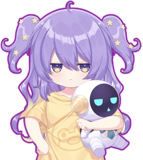 😍 Стикер «Chibi Moona Hoshinova» для Telegram