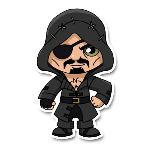 ☠️ Стикер «geek_chibi» для Telegram