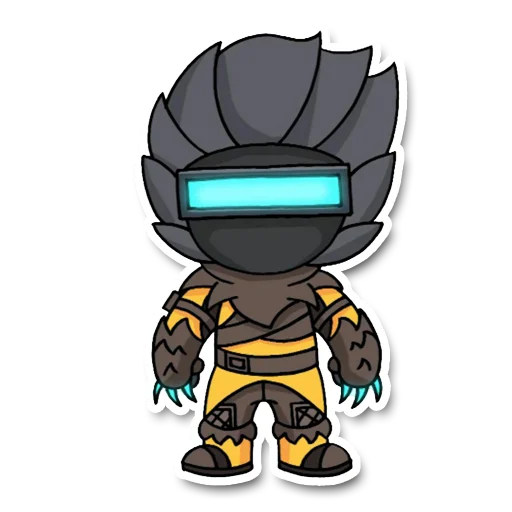 👨‍🏭 Стикер «geek_chibi» для Telegram