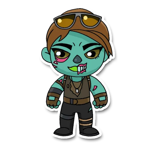 🧟‍♀️ Стикер «geek_chibi» для Telegram