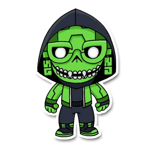 😀 Стикер «geek_chibi» для Telegram