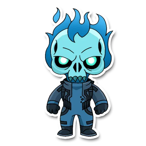 💀 Стикер «geek_chibi» для Telegram