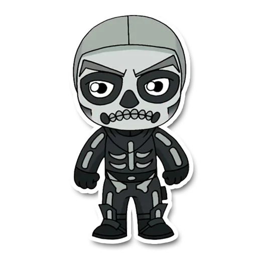💀 Стикер «geek_chibi» для Telegram
