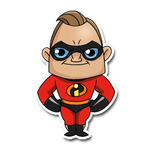 🦸‍♂️ Стикер «chibi_cartoon» для Telegram