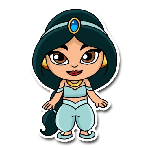 👸 Стикер «chibi_cartoon» для Telegram
