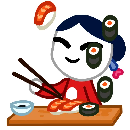 🍣 Стикер «Chibi-Chan» для Telegram