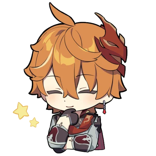 😉 Стикер «Chibi Tartaglia» для Telegram