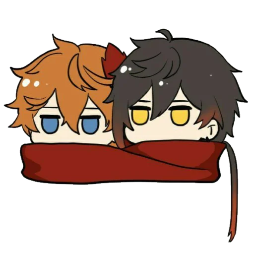 😐 Стикер «Chibi Tartaglia» для Telegram