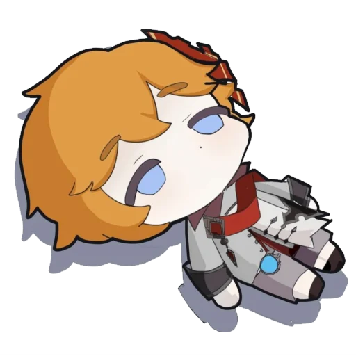 😔 Стикер «Chibi Tartaglia» для Telegram