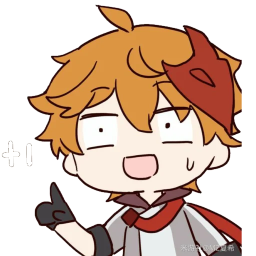 😅 Стикер «Chibi Tartaglia» для Telegram