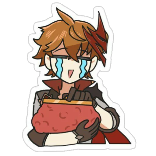 😭 Стикер «Chibi Tartaglia» для Telegram