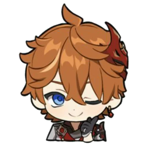 😉 Стикер «Chibi Tartaglia» для Telegram