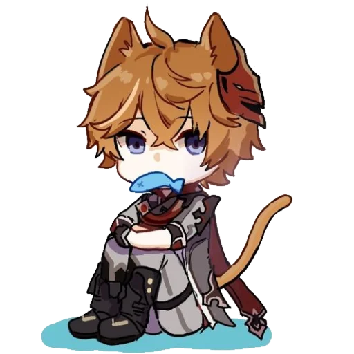 🐳 Стикер «Chibi Tartaglia» для Telegram
