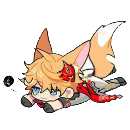 😟 Стикер «Chibi Tartaglia» для Telegram
