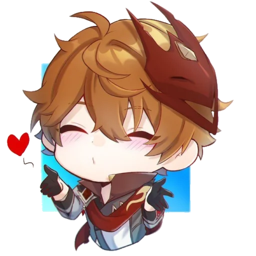 ❤️ Стикер «Chibi Tartaglia» для Telegram