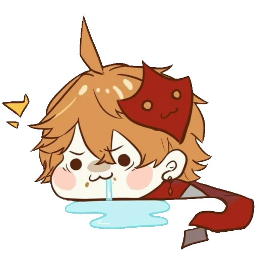 🤭 Стикер «Chibi Tartaglia» для Telegram
