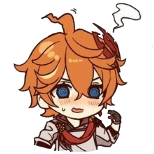 😚 Стикер «Chibi Tartaglia» для Telegram