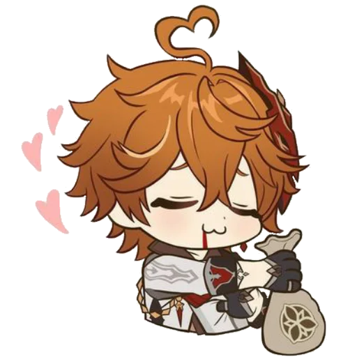 🥰 Стикер «Chibi Tartaglia» для Telegram