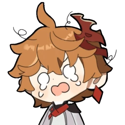 Стикерпак Chibi Tartaglia для Telegram