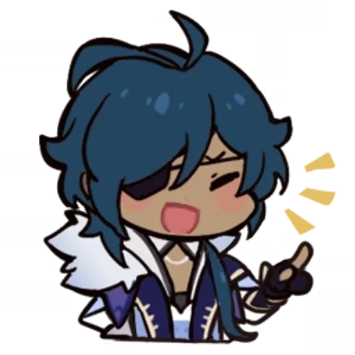 🌟 Стикер «Genshin Impact Chibi» для Telegram