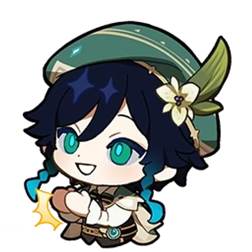🌟 Стикер «Genshin Impact Chibi» для Telegram
