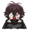 Стикер 15 😎 BSD чибики - ещё один чиби-пак по Бродячим псам
