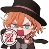 Стикер 3 😎 BSD чибики - ещё один чиби-пак по Бродячим псам