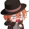 Стикер 9 😎 BSD чибики - ещё один чиби-пак по Бродячим псам