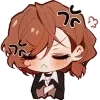 Стикер 27 😎 BSD чибики - ещё один чиби-пак по Бродячим псам