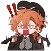 Стикер 7 😎 BSD чибики - ещё один чиби-пак по Бродячим псам