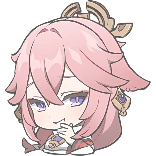 🌟 Стикер «chibi miko» для Telegram