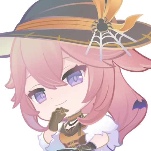 🌟 Стикер «chibi miko» для Telegram