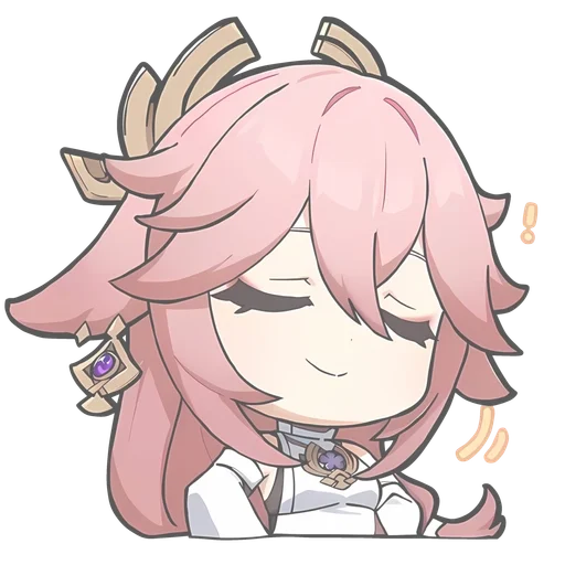🌟 Стикер «chibi miko» для Telegram