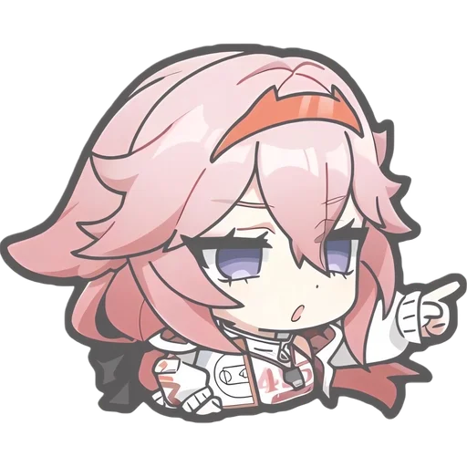 🌟 Стикер «chibi miko» для Telegram
