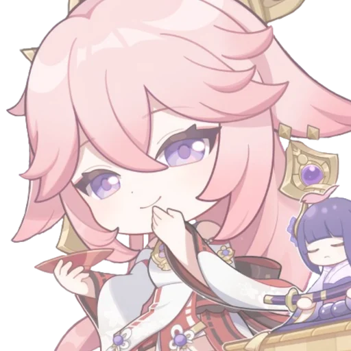 🌟 Стикер «chibi miko» для Telegram