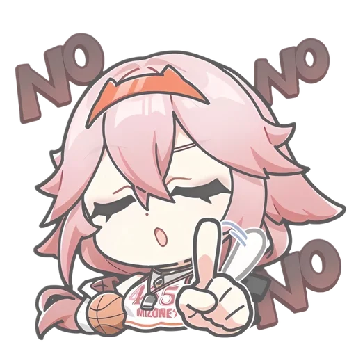 🌟 Стикер «chibi miko» для Telegram