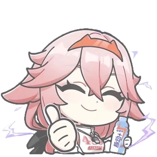 🌟 Стикер «chibi miko» для Telegram