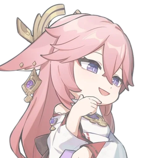 🌟 Стикер «chibi miko» для Telegram