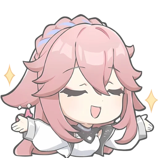 🌟 Стикер «chibi miko» для Telegram