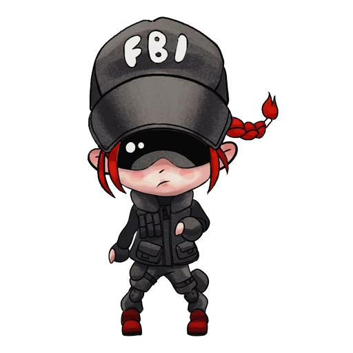 🇺🇸 Стикер «Chibi Rainbow6Siege» для Telegram