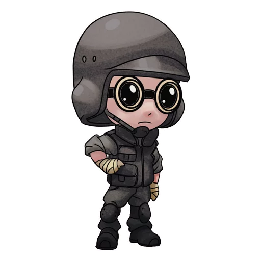 🇺🇸 Стикер «Chibi Rainbow6Siege» для Telegram