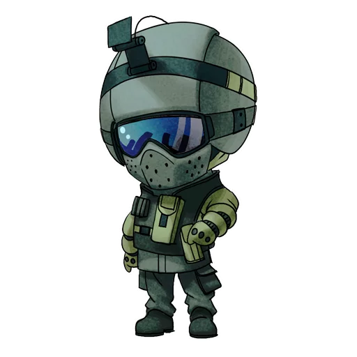 🇷🇺 Стикер «Chibi Rainbow6Siege» для Telegram